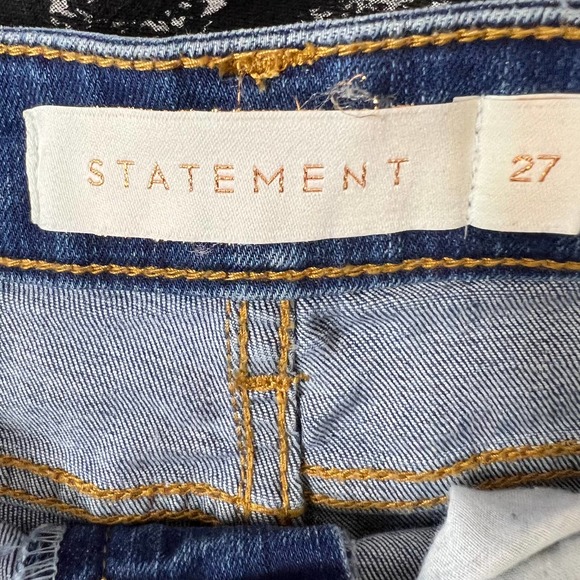 Statement Applique Embroidered Cactus Flower Dessert Fringe Denim Shorts 27 - Picture 5 of 6